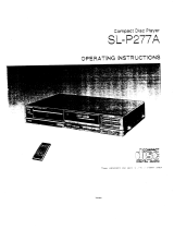 Panasonic SLP277A Manuale del proprietario