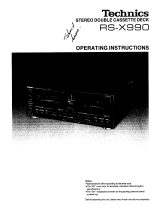 Technics RSX990 Manuale del proprietario