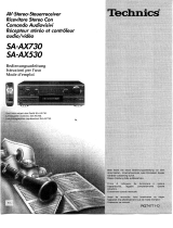 Panasonic SAAX530 Manuale del proprietario