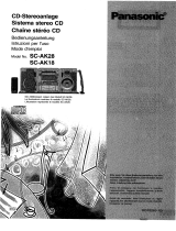 Panasonic SC-AK28 Manuale del proprietario