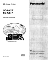 Panasonic sc ak 17 Manuale del proprietario