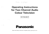 Panasonic TX2230 Istruzioni per l'uso