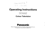 Panasonic TX2636 Istruzioni per l'uso