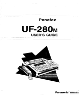Panasonic UF280M Istruzioni per l'uso