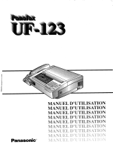 Panasonic UF123 Manuale del proprietario