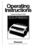 Panasonic KXP1592u Istruzioni per l'uso
