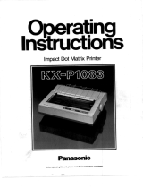 Panasonic KXP1083 Istruzioni per l'uso