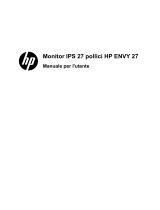 HP ENVY 27 27-inch Diagonal IPS LED Backlit Monitor Manuale utente