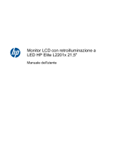 HP Elite L2201x 21.5-inch LED Backlit LCD Monitor Manuale utente