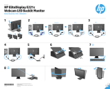 HP EliteDisplay E221c 21.5-inch Webcam LED Backlit Monitor Guida d'installazione