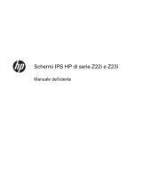HP Z Display Z22i 21.5-inch IPS LED Backlit Monitor Manuale utente
