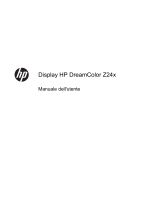HP DreamColor Z24x Display Manuale utente