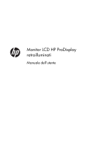 HP ProDisplay P221 21.5-inch LED Backlit Monitor Manuale utente