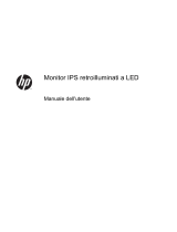 HP Pavilion 25cw 25-inch IPS LED Backlit Monitor Manuale utente