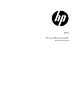 HP f150 Wireless Mini Camcorder Manuale utente