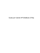 HP EliteBook 2740p Base Model Tablet PC Manuale del proprietario