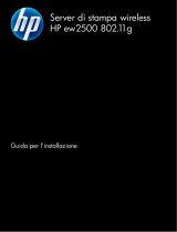 HP Jetdirect ew2500 802.11b/g Wireless Print Server Guida d'installazione