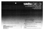 Yamaha GE-3 Manuale del proprietario