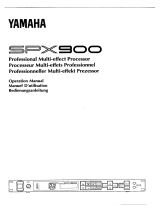 Yamaha SPX900 Manuale del proprietario