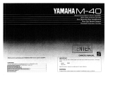 Yamaha M-40 Manuale del proprietario