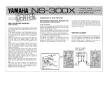 Yamaha NS-300X Manuale del proprietario
