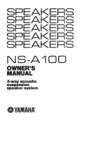 Yamaha NS-A100 Manuale del proprietario