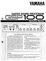 Yamaha GSP100 Manuale del proprietario