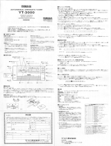 Yamaha YT-3000 Manuale del proprietario