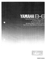 Yamaha B-6 Manuale del proprietario