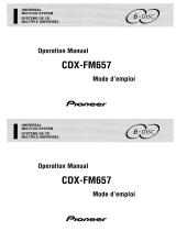 Pioneer Car Stereo System CDX-FM657 Manuale utente