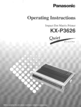 Panasonic Printer KX-P3626 Manuale utente