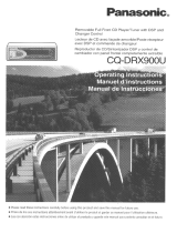 Panasonic Car Video System CQDRX900U Manuale utente