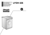 Otsein-Hoover LB LFOH 426 Manuale utente