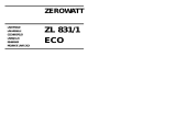 Zerowatt ZL 831/1 Eco Manuale utente