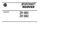 Zerowatt-Hoover LS ZH 882SEA Manuale utente