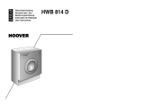 Hoover HWB 814D/L-S Waschmaschine Manuale utente