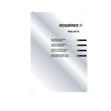 ROSIERES RMC440TX Manuale utente
