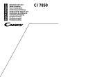 Candy LS CI 7850 X Manuale utente