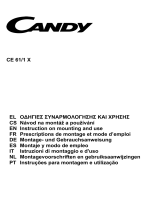 Candy CE 61/1 X Manuale utente