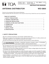 TOA WD-5800 1CE/3CU/4CE/-CE Manuale utente