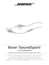 Bose soundsport in-ear headphones samsung Manuale del proprietario