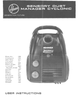 Hoover SENSORY DUST MANAGER CYCLONIC Manuale del proprietario