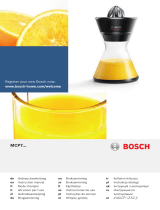 Bosch MCP72GPW Manuale del proprietario