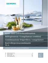 Siemens KGE39ALCA Kühl-gefrierkombination Manuale del proprietario