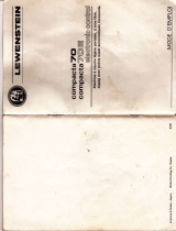 LEWENSTEIN COMPACTA 70E Manuale del proprietario