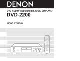 Denon DVD-2200 Manuale del proprietario