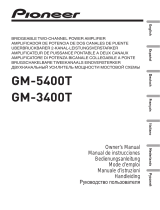 Pioneer gm 3400 Manuale utente