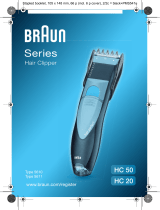 Braun HC50, HC20, Hair Clipper/Hair Perfect Manuale utente