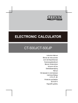Citizen CT-500JP Manuale del proprietario