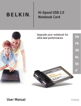 Belkin CARTE CARDBUS USB 2.0 À HAUT DÉBIT DE BELKIN #F5U222FR Manuale del proprietario